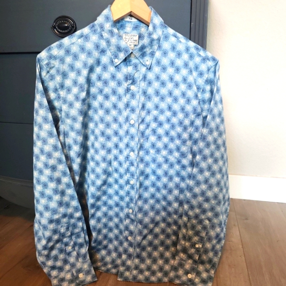 J Crew Secret Wash Slim Men's M Shirt